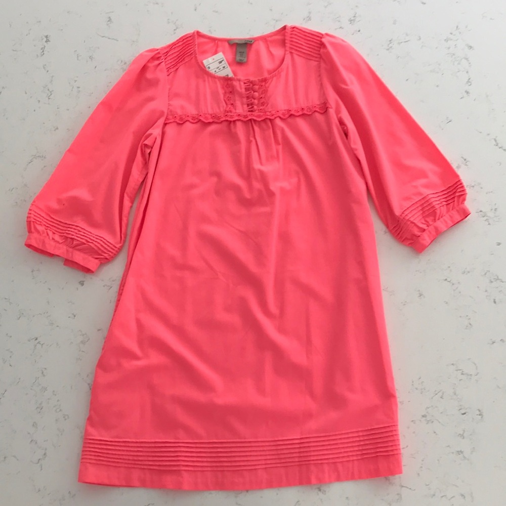 NWT H&M Neon Pink summer swing dress Sz 4